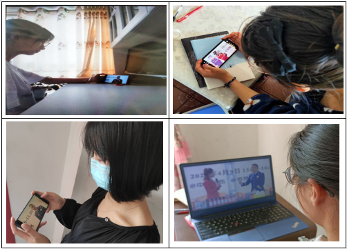 我院师生正在观看直播